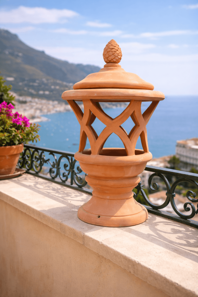 Lanterne de jardin en terre cuite Impruneta